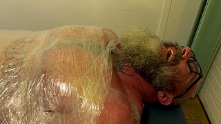 BDSM foot fetish video far an older dude being tortured - HD